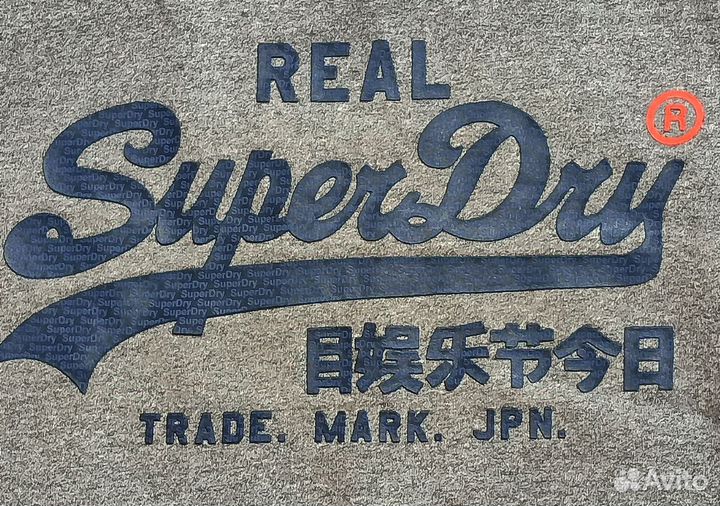 Super Dry L тёплый свитшот Англия