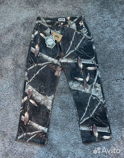 Джинсы камуфляж Realtree & Stussy y2k