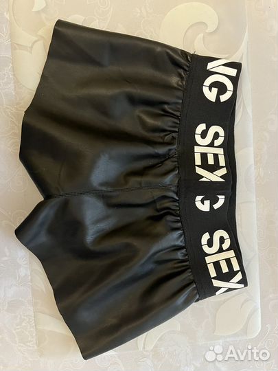 Шорты кожа