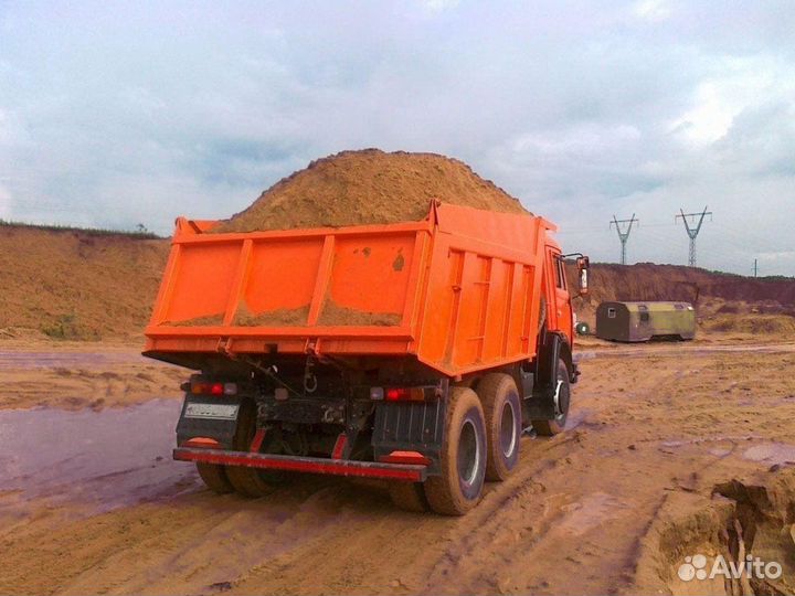 Песок \ Земля природный средний от 3кубов