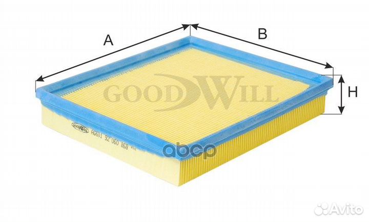 Фильтр воздушный AG601 Goodwill