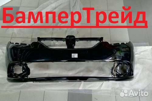 Бампер передний Рено Сандеро/Логан от 2014 Черный