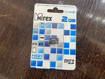 Флешка MicroSD 2 гб Mirex