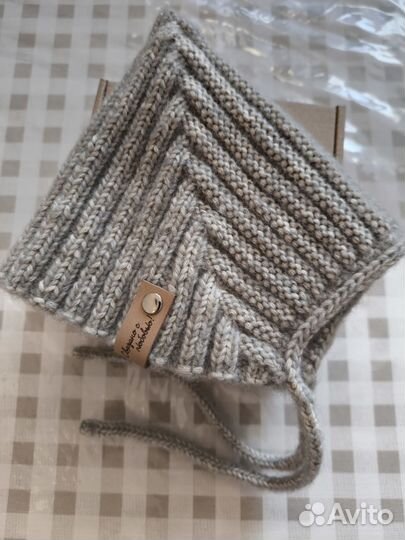 Чепчик-эльф вязаный ручная работа