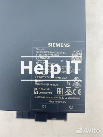 Модуль Siemens sinamics S120 6SL3120-2TE21-8AD0