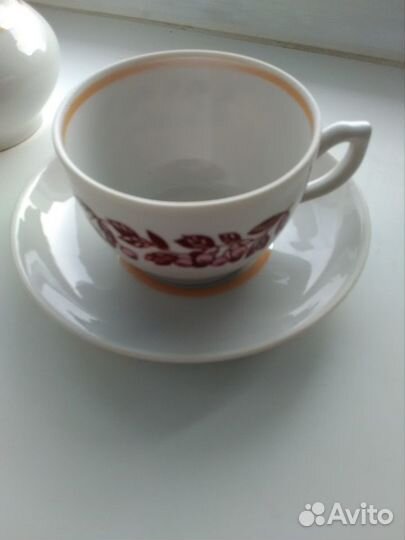 Набор тарелка, блюдце, чашка