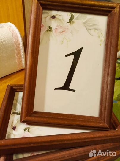 Рамка-номерок на столы, или для картин