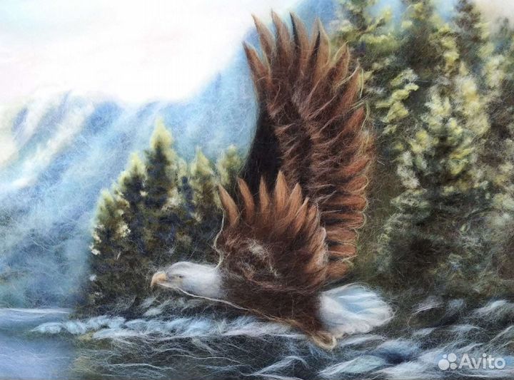 Картина Шерстяная акварель