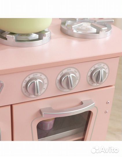 Новая деревянная кухня Kidkraft винтажная розовая