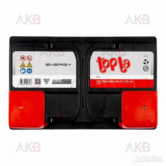 Аккумулятор автомобильный Topla Energy 73R низкий (630A 278x175x175) 108073 57309