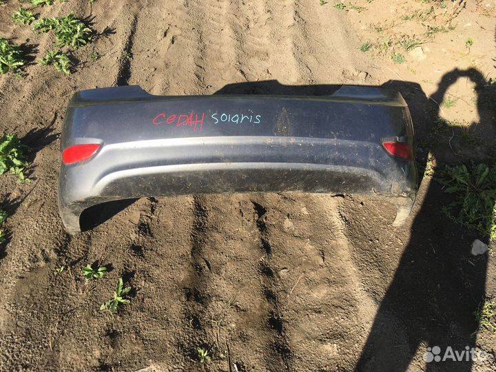 Бампер задний (Hyundai Solaris)