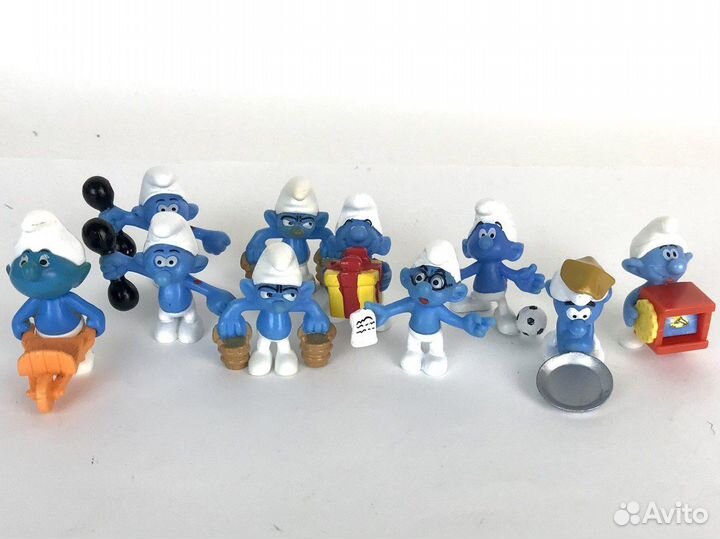 Смурфики. Коллекция 8 штук(+2)