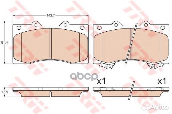 Колодки тормозные дисковые nissan: patrol III 1