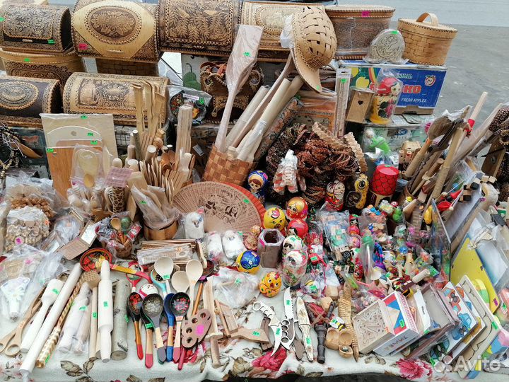 Ложки чайные с росписью из дерева