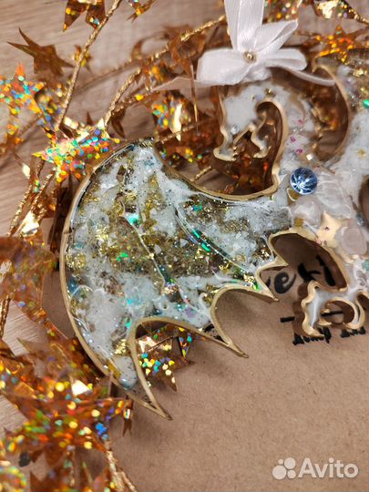 Новогодняя елочная игрушка-украшение Дракон