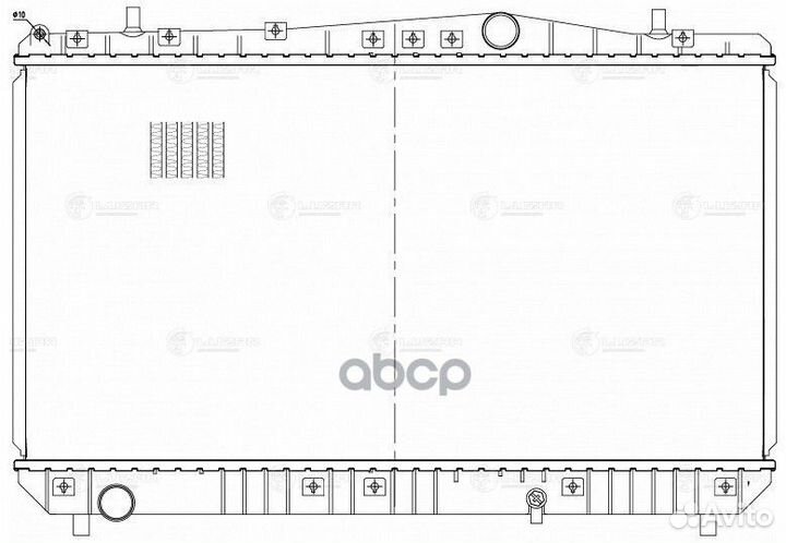 LRC 0505 luzar Радиатор охл. Chevrolet Lacetti