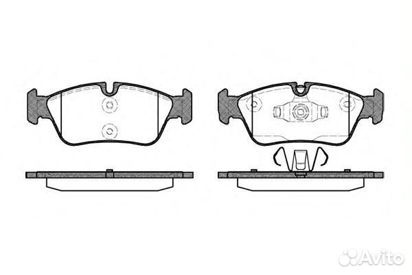 Колодки тормозные 0384.60 Remsa