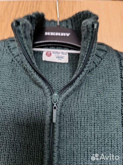 Кофта толстовка кардиган button blue 140