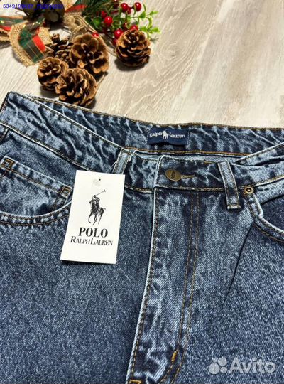 Яркие джинсы Polo Ralph Lauren в стиле банан