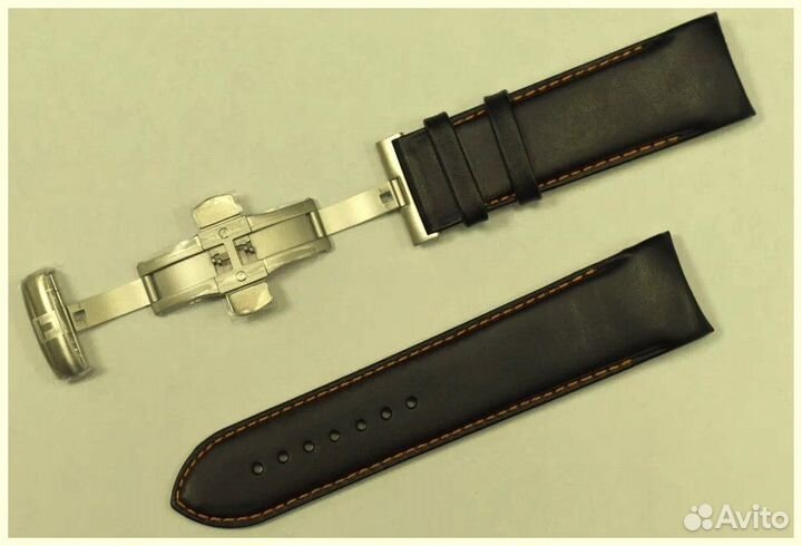Новый кожанный ремешок на часы 24х22мм