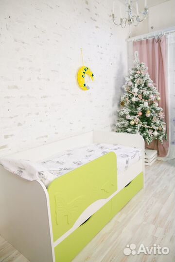 Детская Кровать Бабочка, мдф Софт