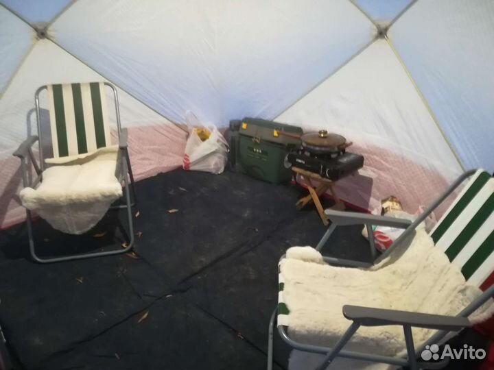 Палатка зимняя медведь cube 4