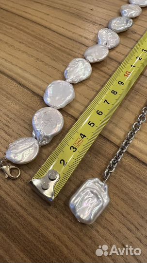 Ожерелье из жемчуга Zara и цепочка-галстук