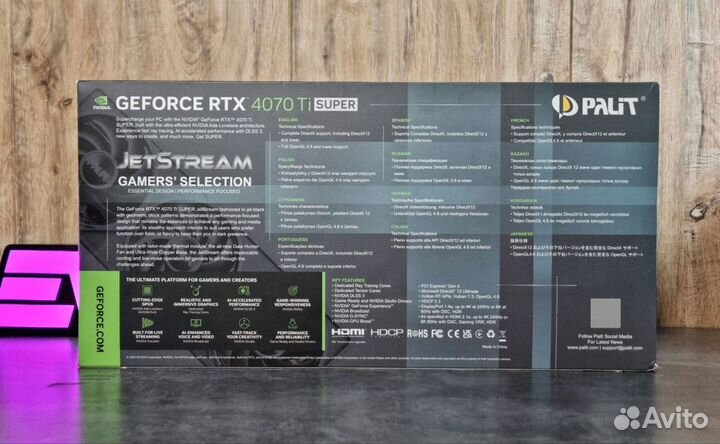 Видеокарта RTX 4070 Ti Super 16GB Palit Jetstream