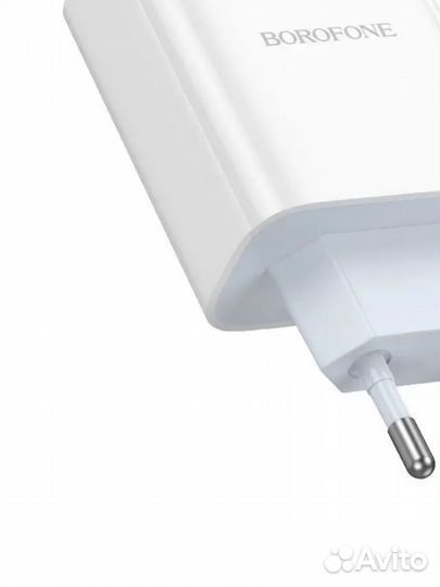 Блок питания сетевой 2 Type-C Borofone 35w