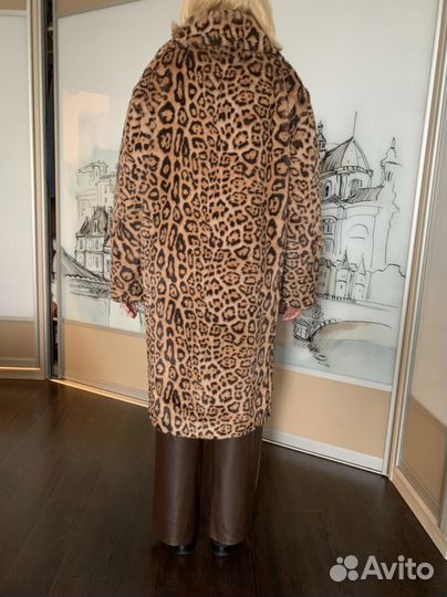 Шуба leopard шерсть