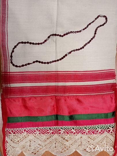 Старинные бусы СССР из натурального граната