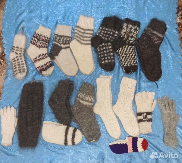 Пуховые вещи, пряжа (цены в описании)