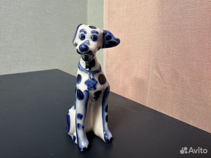 Гжель статуэтки СССР петух дракон долматин конь