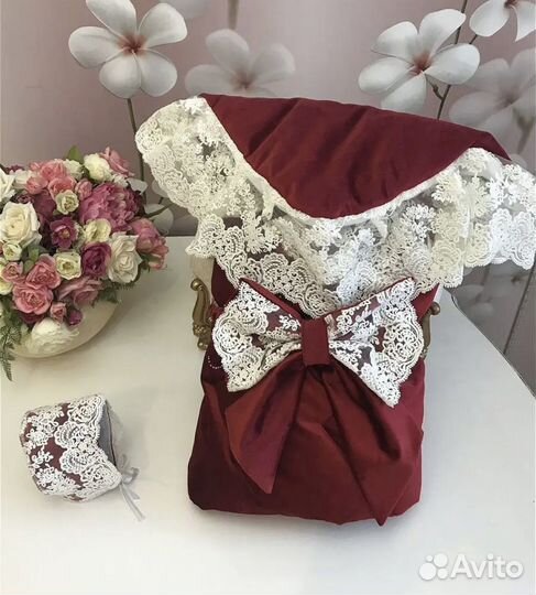 Конверт одеяло на выписку luxury baby