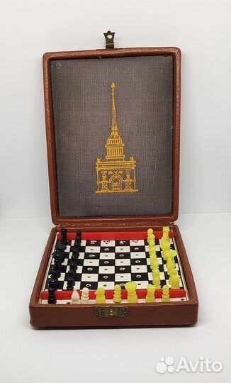 Шахматы дорожные СССР Ленинград (+запасные фигуры)