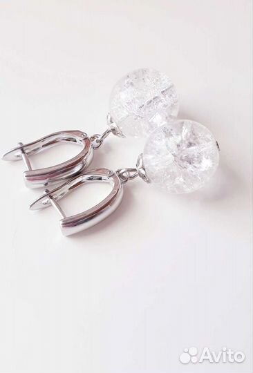 Серьги с кварцем