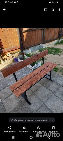 Лавочка садовая