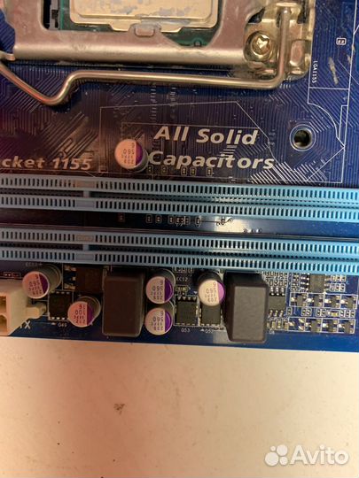 Материнская плата с процессором