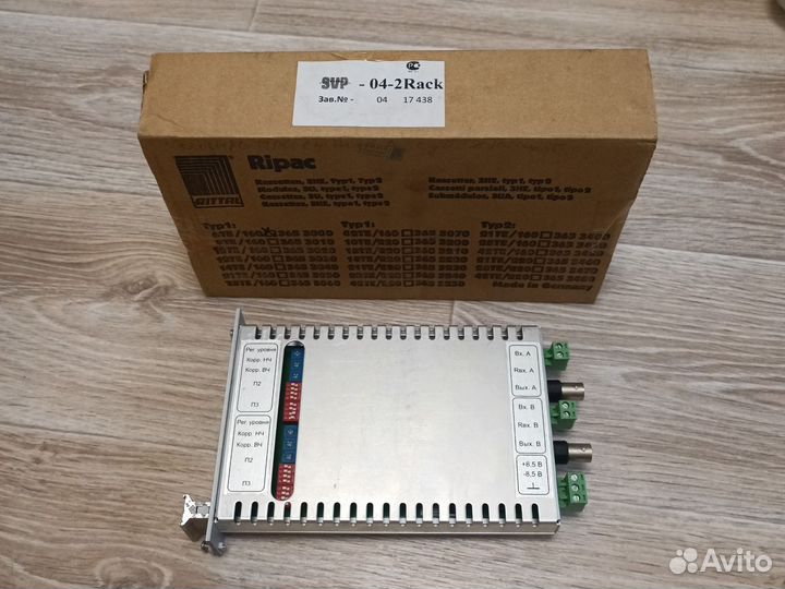 Сдвоенный приемник видеосигнала SVP-04-2 Rack