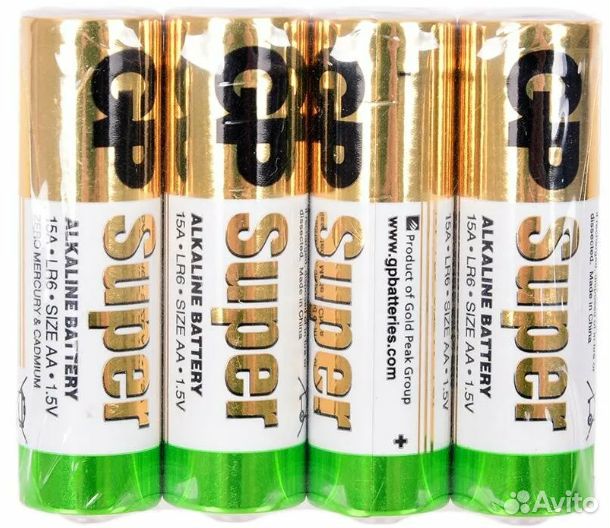 Батарейки щелочные (алкалиновые) GP Super, тип AA