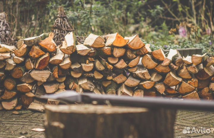 Дрова березовые наколотые