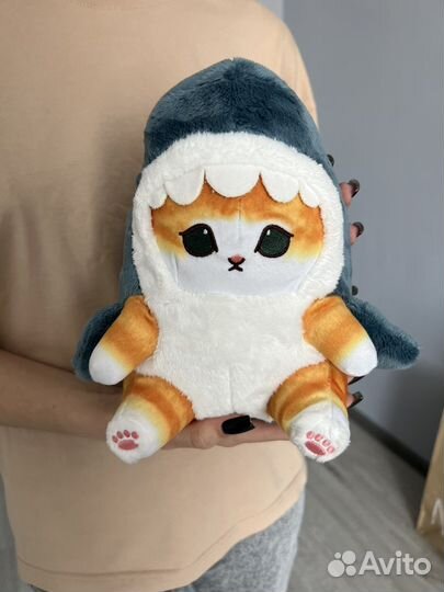 Котик - акула мягкая игрушка 20 см (новая)