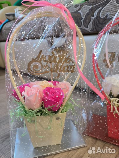 Букет цветов+ топпер