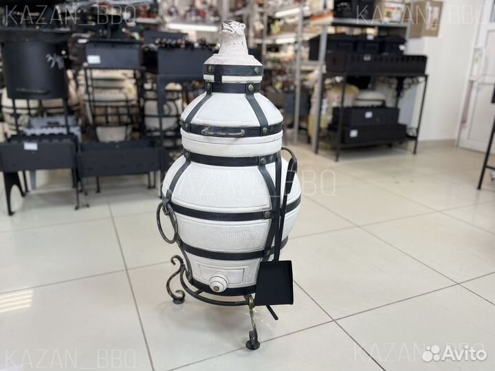 Тандыр с откидной крышкой на петлях