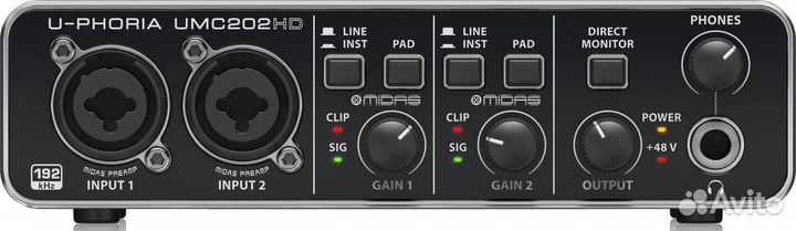 Behringer U-phoria studio PRO -комплект для записи