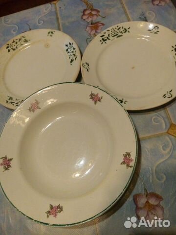 Тарелки Будянский фарфоровый завод, СССР