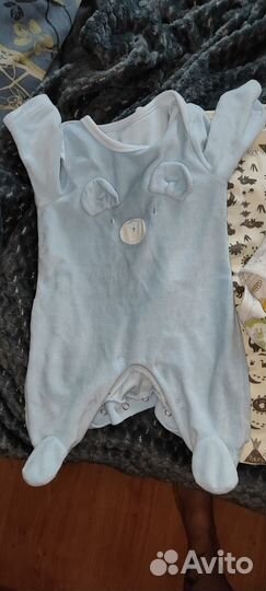 Бортики в кроватку, вещи 0-3м. Спальник