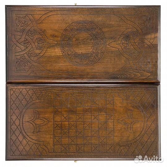 Нарды и шашки резные Астхик 50 х 50 см бук Армения 62525