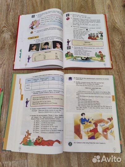 Учебники Enjoy English 1, 2 1997 + тетради