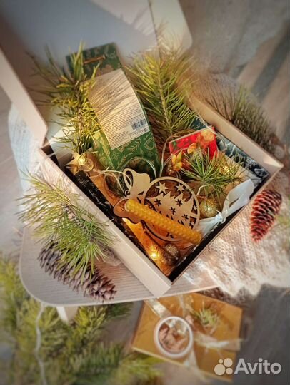 Новогодний подарок 2024 с чаем глинтвейн